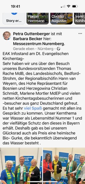 Gemäß unserem Motto Weil uns unser Glaube nicht Wurscht ist, haben wir gemeinsam unseren Senf dazugegeben und gezeigt, dass der Deutsche Evangelische Kirchentag nicht ausschließlich politisch links ist.