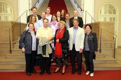 Wirtschaftsjunioren F�rth zum Informationsbesuch im Bayerischen Landtag auf Einladung von MdL Guttenberger