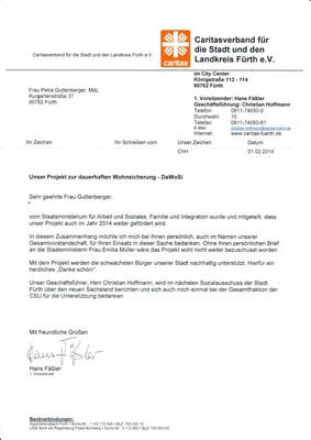 Mit Unterst�tzung von MdL Guttenberger wird das Projekt 