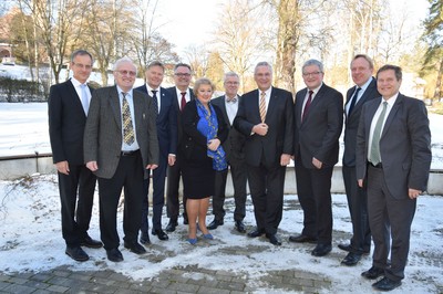 Mittelfr�nkische CSU-Landtagsabgeordnete mit Herrn Staatsminister Joachim Herrmann im Gespr�ch bei der Diakonie Rummelsberg: 