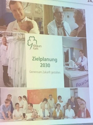 Die Zielplanung 2030 f�r das Klinikum F�rth stand im Mittelpunkt des Gespr�ches mit der Bayerischen Staatsministerin f�r Gesundheit und Pflege Melanie Huml, das ich vermitteln konnte.