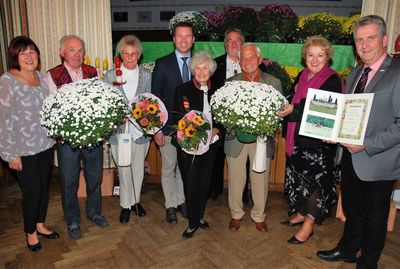 Blumenschmuckpr�mierung auf Kreisebene