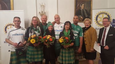 Den Seniorenpreis des Rotary-Club F�rth erhielten in diesem Jahr die United Kiltrunners f�r ihr wirklich �berzeugendes Rikscha-Projekt