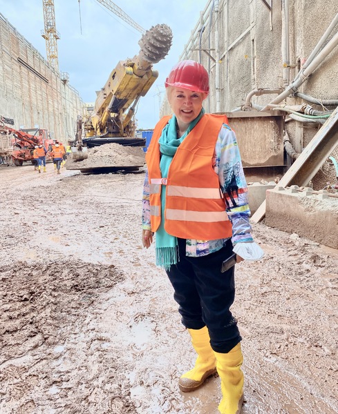 Besuch der U-Bahn-Baustelle Kleinreuth zusammen mit Herrn Staatsminister Joachim Herrmann und den mittelfränkischen Landtagsabgeordneten. 
Foto: StMI Bayern