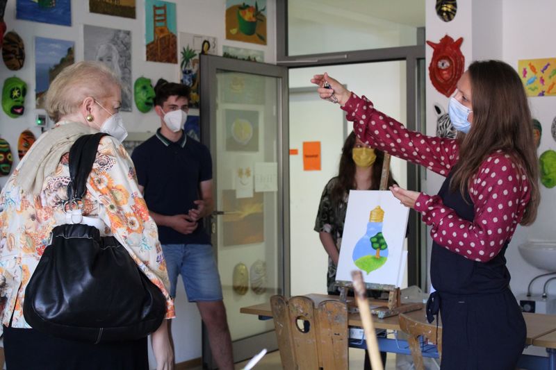 Ich hatte Gelegenheit, einen unmittelbaren Einblick in die interessante Arbeit an der Adolf-Reichwein-Schule zu bekommen.
Foto: Adolf-Reichwein-Schule