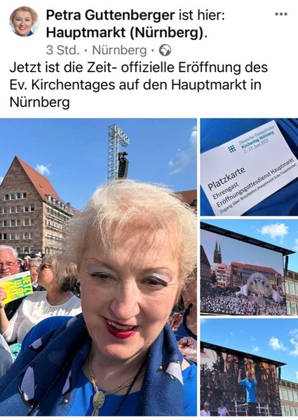 Evangelischer Kirchentag in Nürnberg 2023.
Foto: Petra Guttenberger 