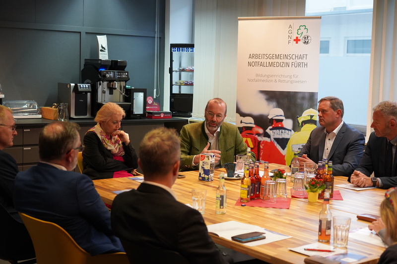 Fachgespräch mit dem EVP-Fraktionsvorsitzenden Manfred Weber MdEP bei der AGNF zum Thema "Gesundheitspolitik Bayern - Europa",
Foto: AGNF