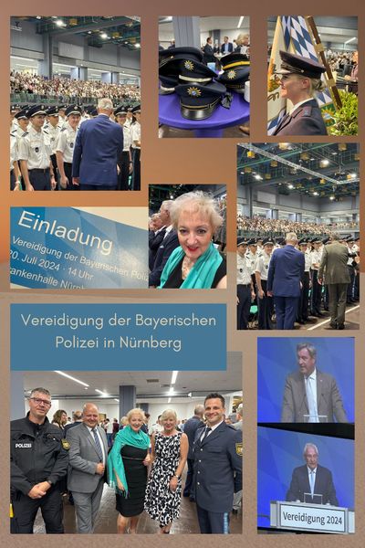 Vereidigung der neuen Polizeibeamtinnen und -Beamten. Absolut beeindruckend, welch vielfältige Vorqualifizierungen diese mitbringen. Mit klaren Worten zu Demokratie und Sicherheit haben Ministerpräsident Dr. Markus Söder und Staatsminister Joachim Herrmann die "Neuen" begrüßt und ihnen für ihre Bereitschaft, sich in den Dienst der Bürgerinnen und Bürger zu stellen, gedankt. Ich wünsche allen eine erfolgreiche Ausbildung und viel Freude im Beruf!
Foto: Petra Guttenberger