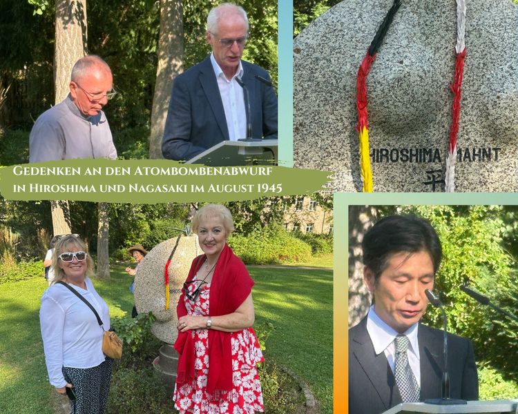 Beeindruckende Kundgebung zum Gedenken an den Atombombenabwurf über Hiroshima und Nagasaki hier im Fürther Stadtpark. Alljährlich wird dieser Termin unter Beteiligung beider Kirchen und des japanischen Konsulats genutzt, um für Frieden und Freiheit einzutreten. Ich halte das Gedenken an diesen Tag heute für wichtiger denn je. Krieg ist nie eine Lösung - der Einsatz eines atomaren Massenvernichtungsmittel kein akzeptabler Weg!
Fotos: Petra Guttenberger