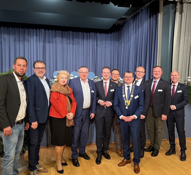 Gute Gespräche beim Neujahrsempfang 2025 in Obermichelbach