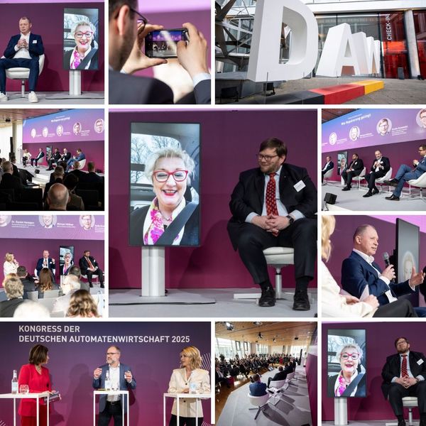Impressionen vom Kongress der Deutschen Automatenwirtschaft am 13. März 2025 im Cafe Moskau in Berlin . Es war mir eine Freude, mit einem  Panel zum Thema "Wie Regulierung gelingt" Online mit dabei gewesen zu sein. Fotos: Marco Urban, Berlin
