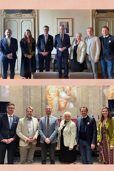 Hochinteressante Diskussion mit Federico Castglioni, einem Forscher aus dem Bereich EU, Politik uns Institutionen des IAJ in den wunderschönen Räumen der Hanns-Seidel-Stiftung. Dabei wurde viel Gemeinsames in der Sichtweise Italien und Deutschland deutlich, z.B. zum Thema Wehrpflicht, Ukrainekonflikt, Migration u.v.m. - aber auch Unterschiede wie z.B. in der Auffassung zum Thema Bedrohungslage. Fotos: HSS und privat