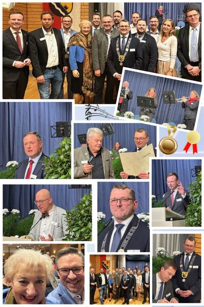 Highlight zum Jahresauftakt - Obermichelbachs 1. Bürgermeister Bernd Zimmermann begrüßt alle Gäste zum Neujahrsempfang. Mit der Silbernen Ehrennadel wurden Fritz Roscher, Heinz Pillipp und der Schriftsteller Ewald Arenz ausgezeichnet, der den Abend mit einer witzigen und spritzigen Lesung bereicherte. Einmal mehr eine sehr gute Gelegenheit, mit den Bürgerinnen und Bürgern im Landkreis Fürth ins Gespräch zu kommen.
Fotos: P. Guttenberger