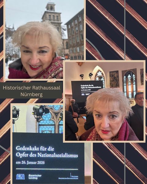 Gedenkakt f&uuml;r die Opfer des Nationalsozialismus in N&uuml;rnberg. "Nein, ich h&auml;tte mir nicht vorstellen k&ouml;nnen, dass Antisemitismus in Deutschland wieder Thema ist". Aus diesem Grund ist es um so wichtiger, Gr&auml;ueltaten der Nazis nicht zu vergessen, sondern im kollektiven Ged&auml;chtnis unserer Gesellschaft ein "Nie-Wieder" wachzuhalten. Gerade die Gleichg&uuml;ltigkeit weiter Teile der Gesellschaft damals darf es heute nicht mehr geben! Fotos: P. Guttenberger
